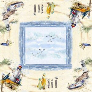 Colectie Nautica - Față de masă - Far Jacquard