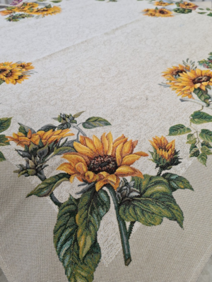 Față de masă - Jacquard Floarea-soarelui 01