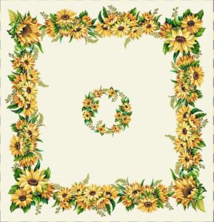 Față de masă - Jacquard Floarea-soarelui 02