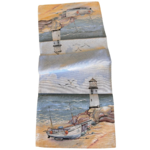Față de masă - Maci Jacquard