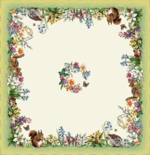 Feta de masa - basm Jacquard Forest