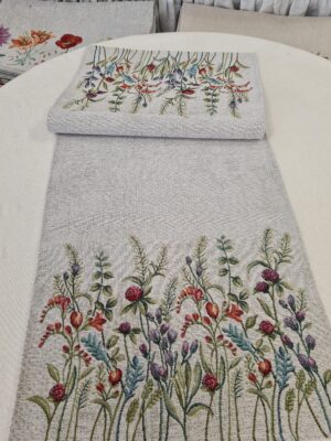 Grădina de vară Jacquard - Traversă/Servete de masă