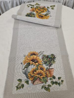 Jacquard Floarea-soarelui 01- Traversă/Servete de masă
