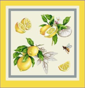 Jacquard Lemons - Pernă decorativă