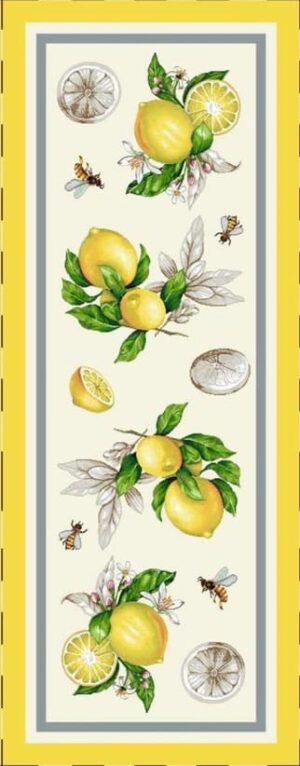 Jacquard Limoni-Traversă/Servete de masă
