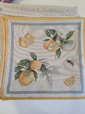 Jacquard Limoni-Traversă/Servete de masă