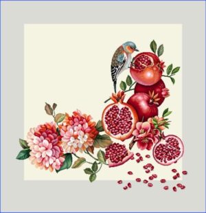 Nar Jacquard - Pernă decorativă