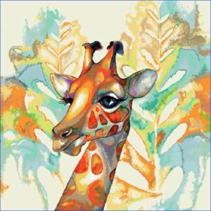 Pernă decorativă - jacquard - Girafa