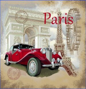 Pernă decorativă jacquard - Paris